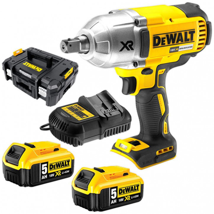 Clé à chocs sans fil DeWalt 1/2 18V 5.0Ah DCF899P2-QW Clé à chocs sans fil DeWalt 1/2 18V 5.0Ah DCF899P2-QW