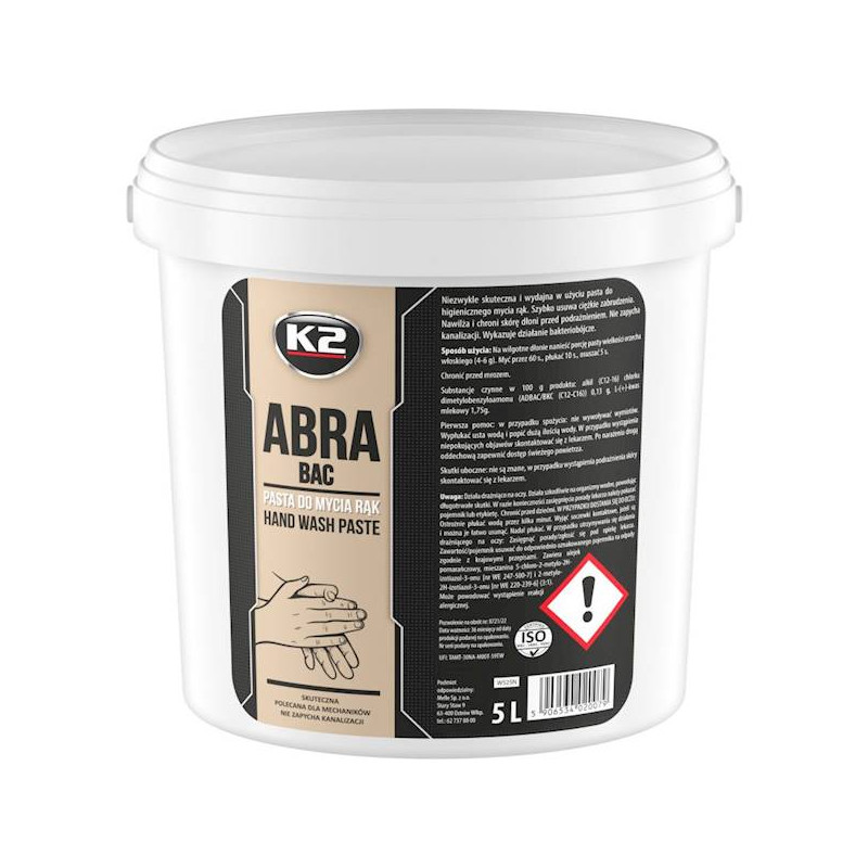 Nettoyant Mains ABRA 5kg K2 W525N