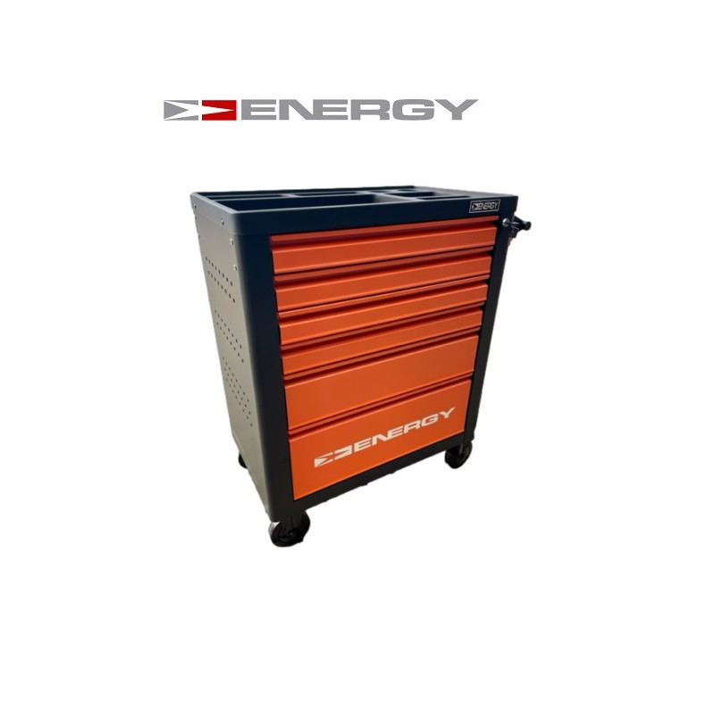 Servante d'atelier chariot avec 6 tiroirs 149 éléments orange ENERGY NE00200E