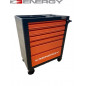 Servante d'atelier chariot avec 6 tiroirs 149 éléments orange ENERGY NE00200E