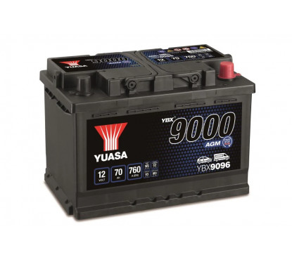 Batterie (de voiture) 70 Ah AGM YUASA YBX9096