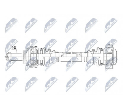 Arbre de transmission BMW X1 (E84) NTY NPW-BM-037