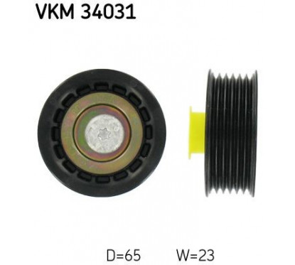 Galet enrouleur de courroie d'accessoire SKF VKM 34031