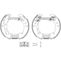 Kit de freins à tambours (Kit de frein arrière) R1175 HELLA 8DB 355 004-821