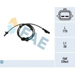 Capteur ABS (Capteur de vitesse de roue) FAE 78437