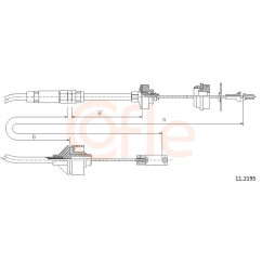 Câble d'embrayage LECOY 2332