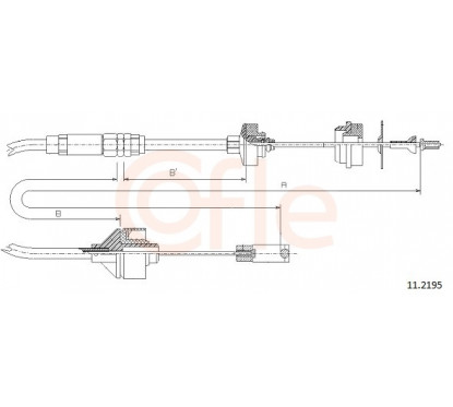 Câble d'embrayage LECOY 2332