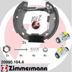 Kit de freins à tambours (Kit de frein arrière) ZIMMERMANN 20990.104.4