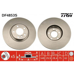 Disques de frein TRW DF4853S