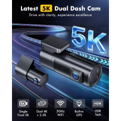 Caméra embarquée (Dash Cam) Avant Arrière EUKI D900
