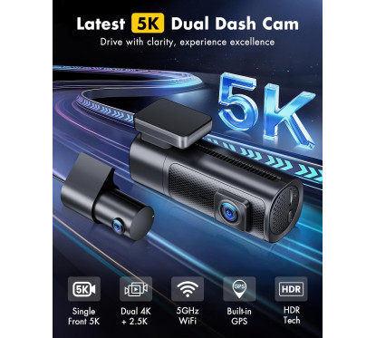 Caméra embarquée (Dash Cam) Avant Arrière EUKI D900