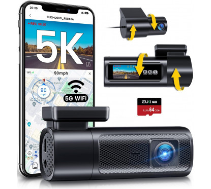 Caméra embarquée (Dash Cam) Avant Arrière EUKI D900