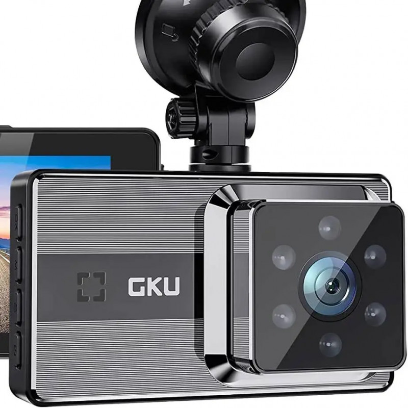 Caméra embarquée (Dash Cam) Avant Arrière GKU D100