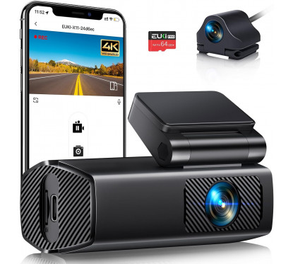 Caméra embarquée (Dash Cam) Avant Arrière EUKI X11