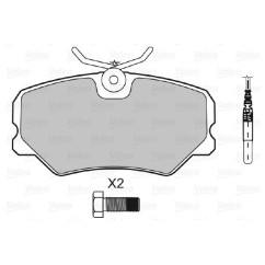 Jeu de 4 plaquettes de frein VALEO 598179