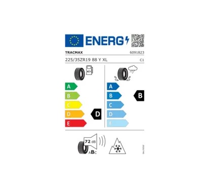Tracmax A/S Trac Saver 225/35 ZR19 88Y XL  3PMSF DOT 2022