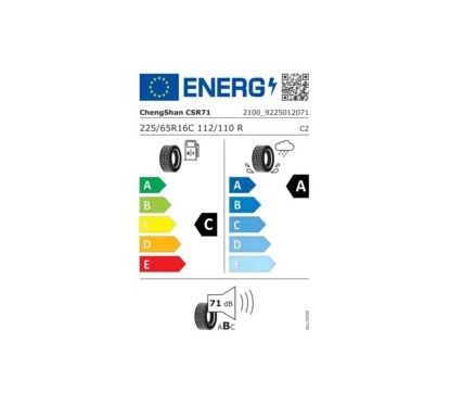 Chengshan CSR71 225/65 R16C 112/110R 8PR DOT 2022
