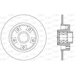 Disques de frein OPEN PARTS BDA2512.30