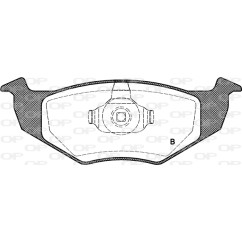 Jeu de 4 plaquettes de frein OPEN PARTS BPA0609.10