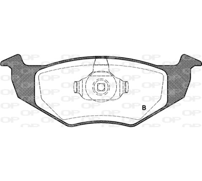 Jeu de 4 plaquettes de frein OPEN PARTS BPA0609.10