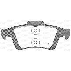 Jeu de 4 plaquettes de frein OPEN PARTS BPA0842.30