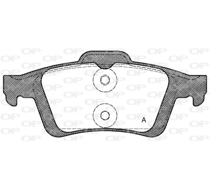 Jeu de 4 plaquettes de frein OPEN PARTS BPA0842.30