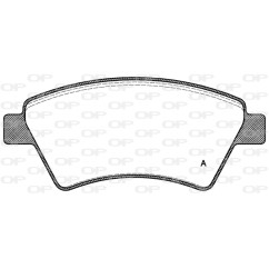 Jeu de 4 plaquettes de frein OPEN PARTS BPA0976.10
