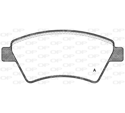 Jeu de 4 plaquettes de frein OPEN PARTS BPA0976.10