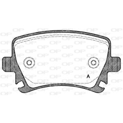 Jeu de 4 plaquettes de frein OPEN PARTS BPA1031.00