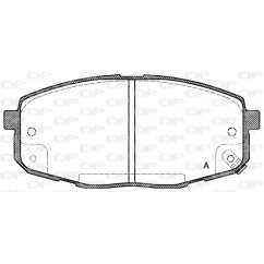 Jeu de 4 plaquettes de frein OPEN PARTS BPA1038.02
