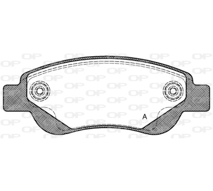 Jeu de 4 plaquettes de frein OPEN PARTS BPA1177.00