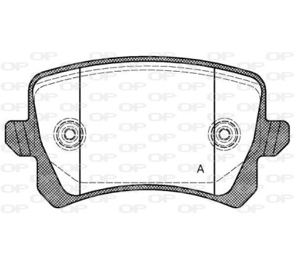 Jeu de 4 plaquettes de frein OPEN PARTS BPA1342.00