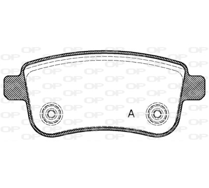 Jeu de 4 plaquettes de frein OPEN PARTS BPA1387.00