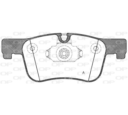 Jeu de 4 plaquettes de frein OPEN PARTS BPA1478.00