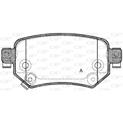 Jeu de 4 plaquettes de frein OPEN PARTS BPA1682.02