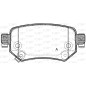 Jeu de 4 plaquettes de frein OPEN PARTS BPA1682.02