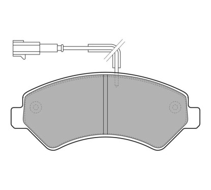 Jeu de 4 plaquettes de frein BENDIX 573261B