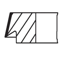 Jeu de segments de pistons MAHLE 013 RS 00114 0N0