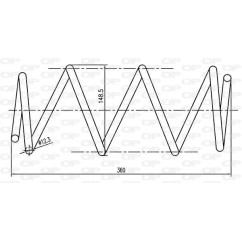 Ressort de suspension (Ressort hélicoïdal) OPEN PARTS CSR9151.00