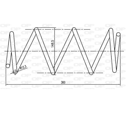 Ressort de suspension (Ressort hélicoïdal) OPEN PARTS CSR9151.00