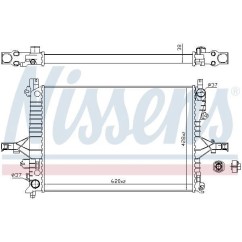 Radiateur moteur (Radiateur de refroidissement) NISSENS 65557A