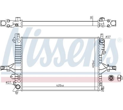 Radiateur moteur (Radiateur de refroidissement) NISSENS 65557A