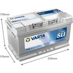 Batterie (de voiture) VARTA 85 Ah 585200080K262