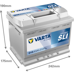 Batterie (de voiture) VARTA 63 Ah 563400061K262