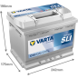 Batterie (de voiture) VARTA 63 Ah 563400061K262