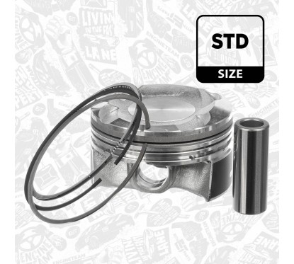 Piston pour Citroën et Peugeot 1,0 Vti, côte standard ET ENGINETEAM PM015400