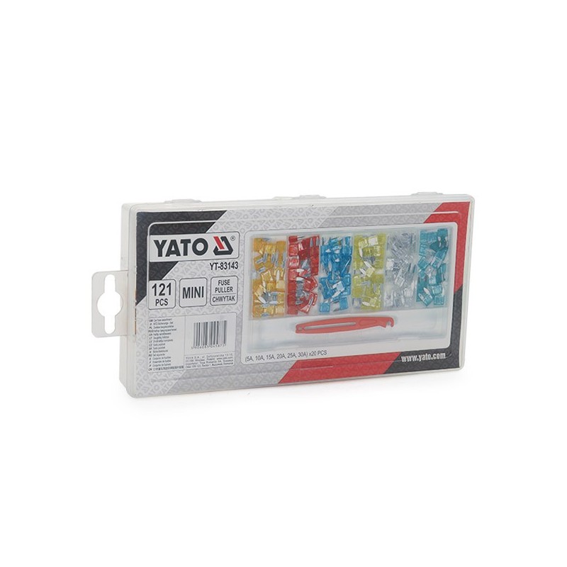 Jeu de mini fusibles plats, 121 pcs YATO YAT YT-83143