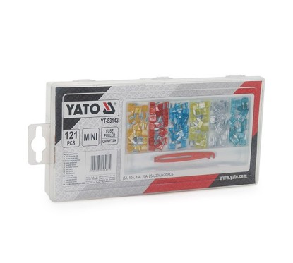 Jeu de mini fusibles plats, 121 pcs YATO YAT YT-83143
