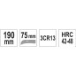 Couteau de montage faucille pliable YATO YAT YT-7601