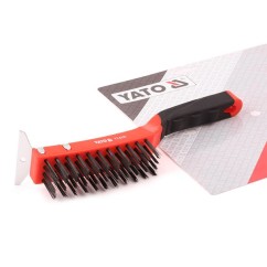 Brosse druc plastikr 4 rangées, racleur YATO YAT YT-6333